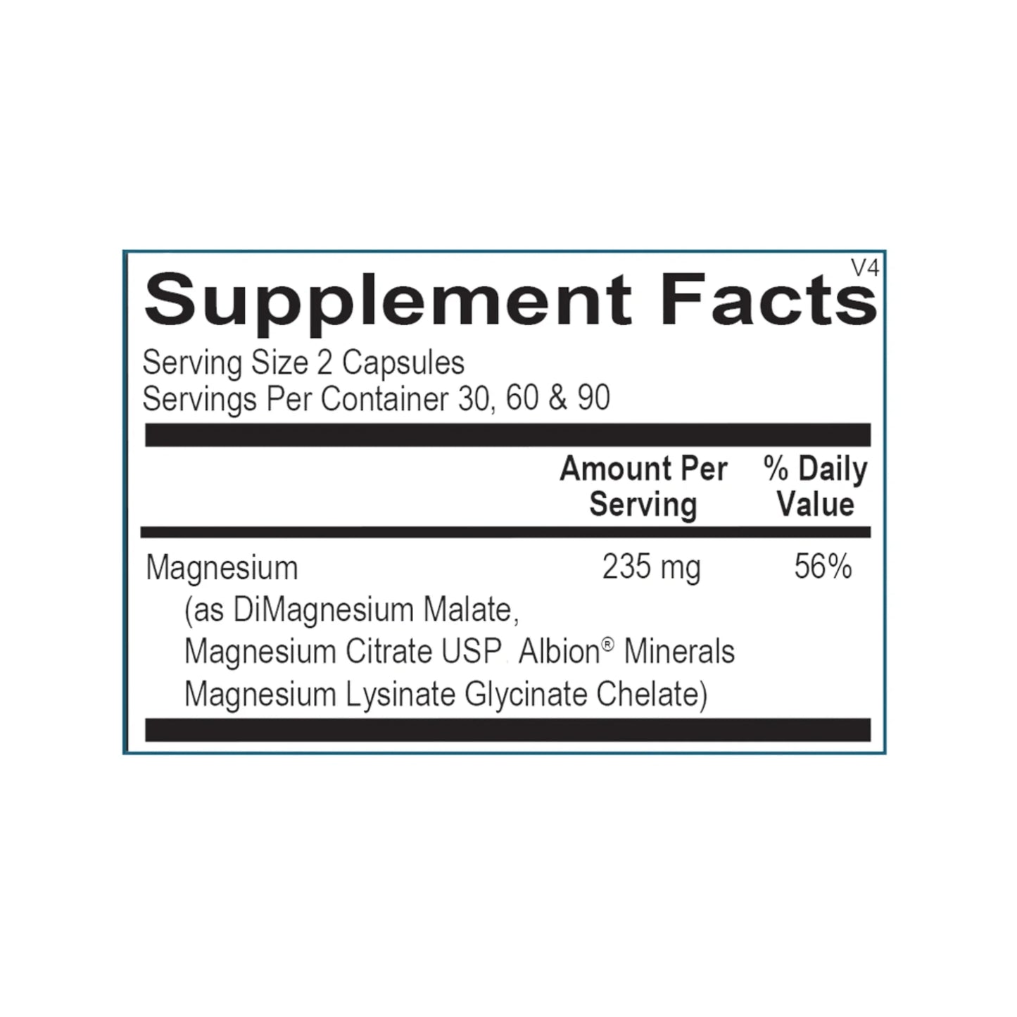 Reacted_Magnesium _Suppliment_Facts _by_ortho_molecular_Products 