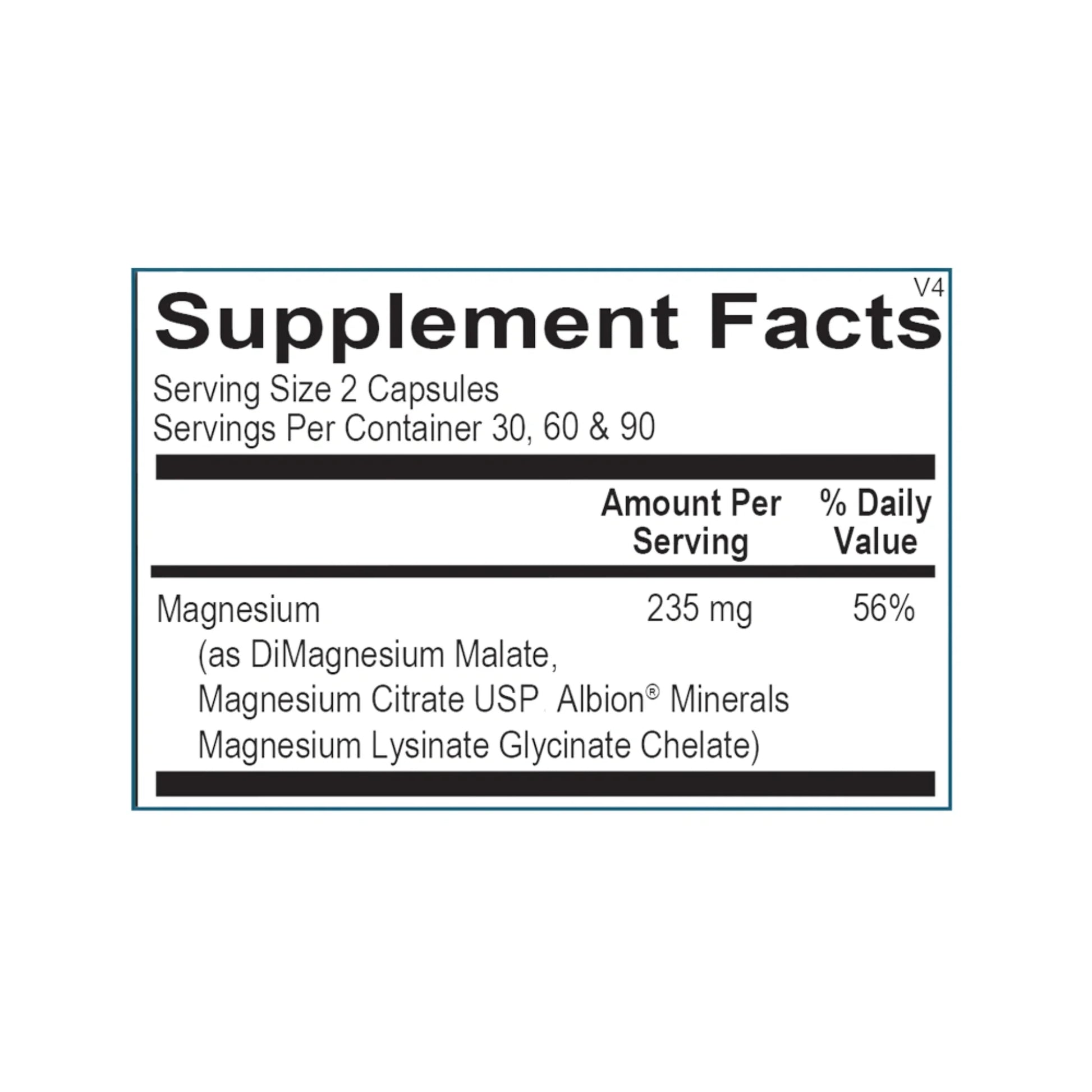 Reacted_Magnesium _Suppliment_Facts _by_ortho_molecular_Products 