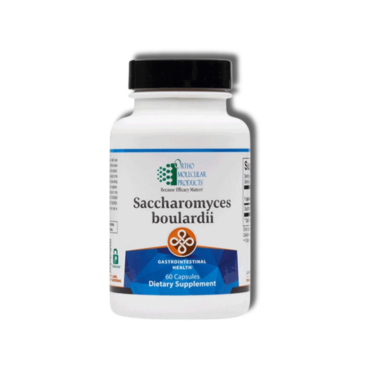Saccharomyces Boulardii by Ortho Molecular Products (60 Capsules) Front side