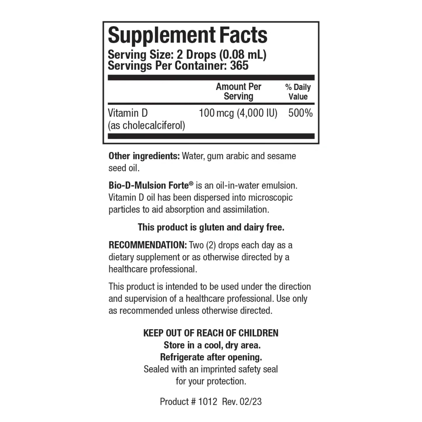 Bio-D-Mulsion Forte - Biotics Research
