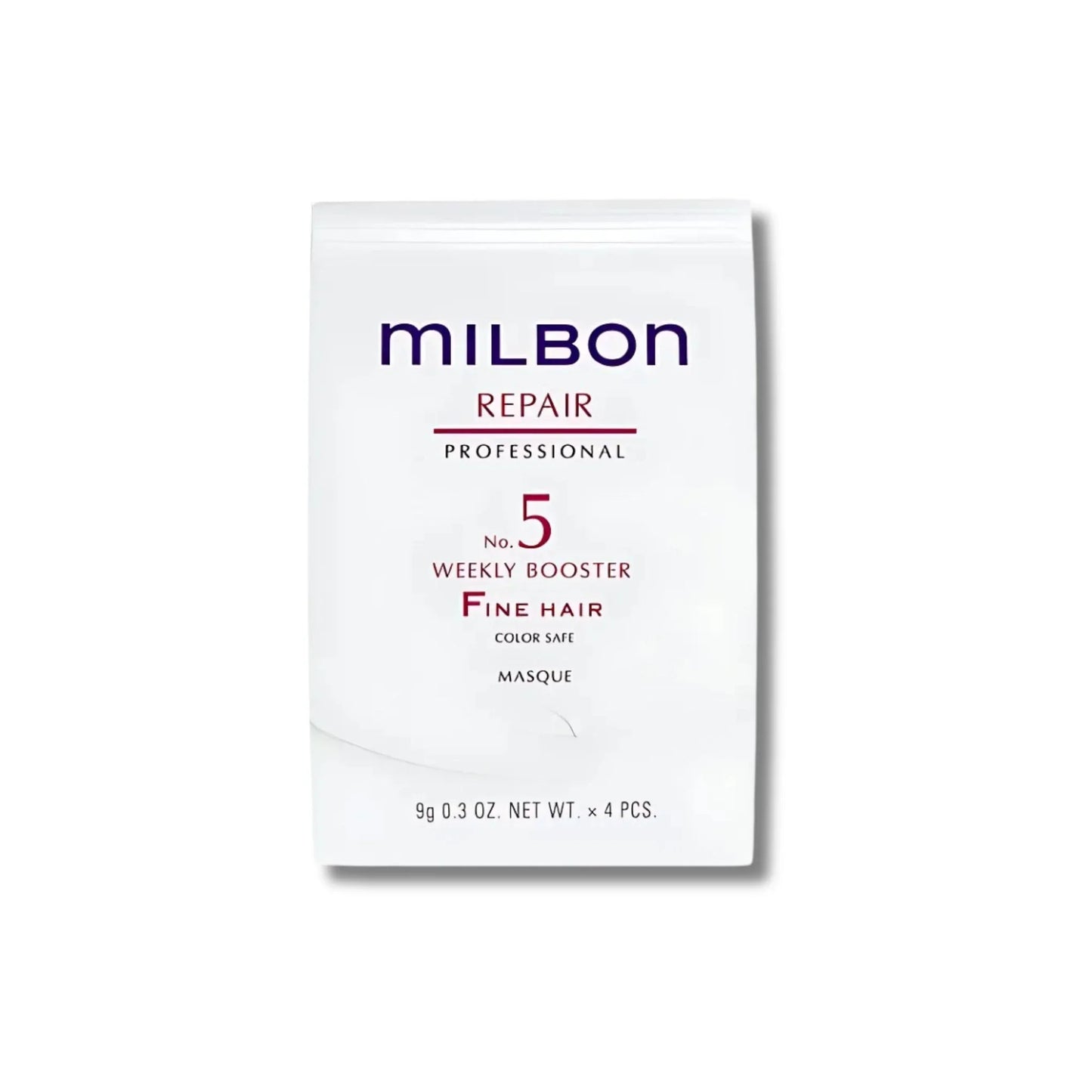 Milbon Signature REPAIR No. 5 Weekly Booster Masque (For Fine Hair) – 4 × 0.3 fl oz
